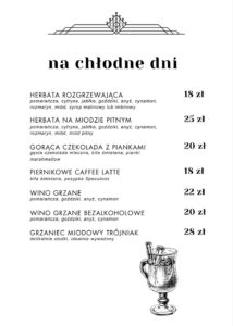 Nova Dębina menu